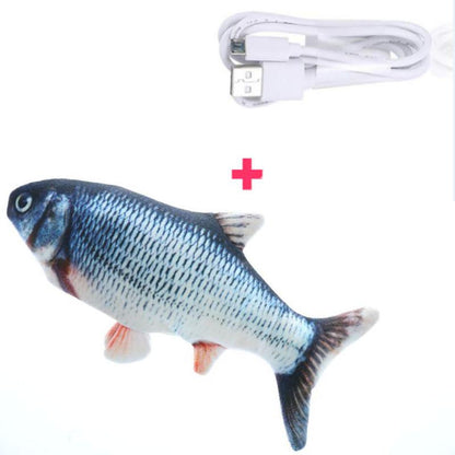 Interaktywna rybka dla kota z czujnikiem dotyku – ładowanie USB, 30cm