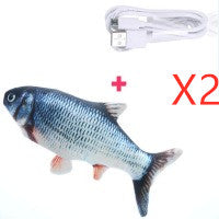 Interaktywna rybka dla kota z czujnikiem dotyku – ładowanie USB, 30cm