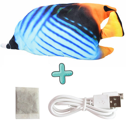 Interaktywna rybka dla kota z czujnikiem dotyku – ładowanie USB, 30cm