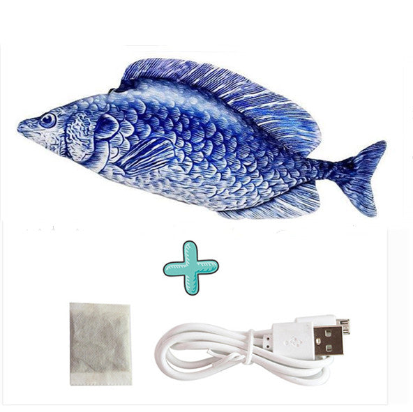 Interaktywna rybka dla kota z czujnikiem dotyku – ładowanie USB, 30cm