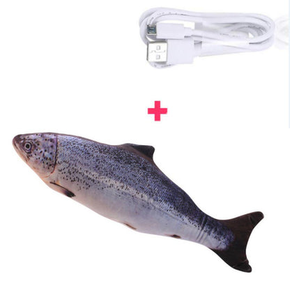 Interaktywna rybka dla kota z czujnikiem dotyku – ładowanie USB, 30cm