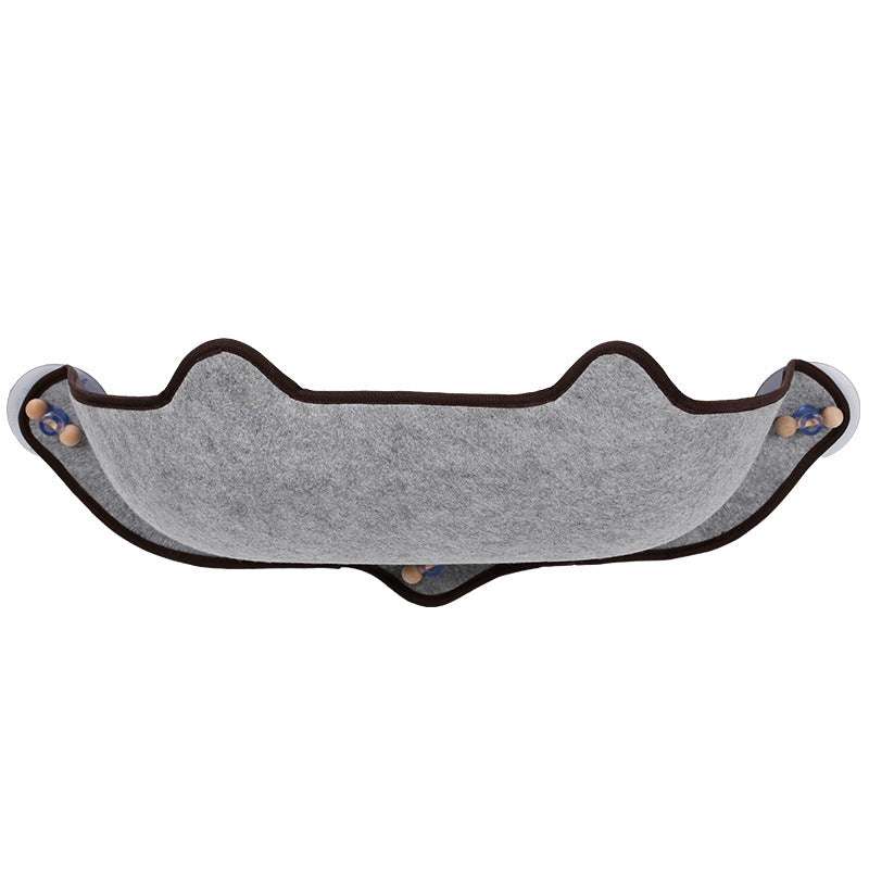 Hamak na okno dla kota – przyssawki, dwustronny, nośność 7,5 kg
