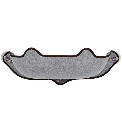 Hamak na okno dla kota – przyssawki, dwustronny, nośność 7,5 kg