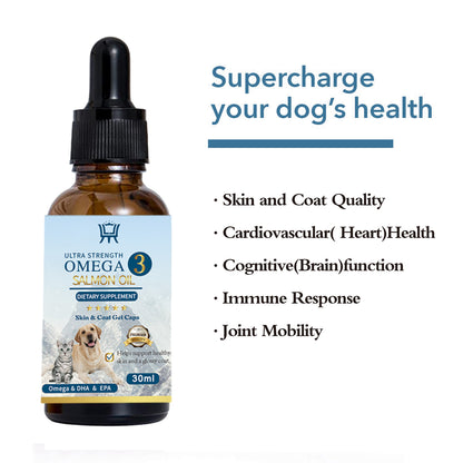 Olej z łososia dla psa i kota
