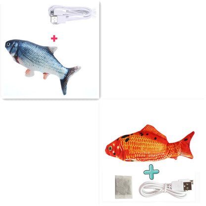 Interaktywna rybka dla kota z czujnikiem dotyku – ładowanie USB, 30cm